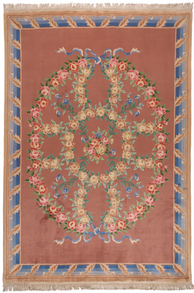 Chinese Wool Rugs Traditional Aubusson Design, 330 × 228 cm