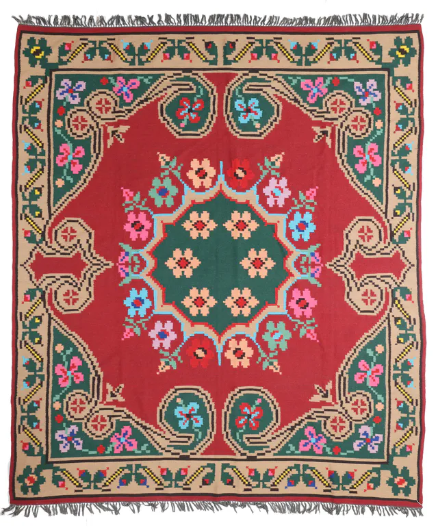 Albanian Kilim, 262 × 217 cm