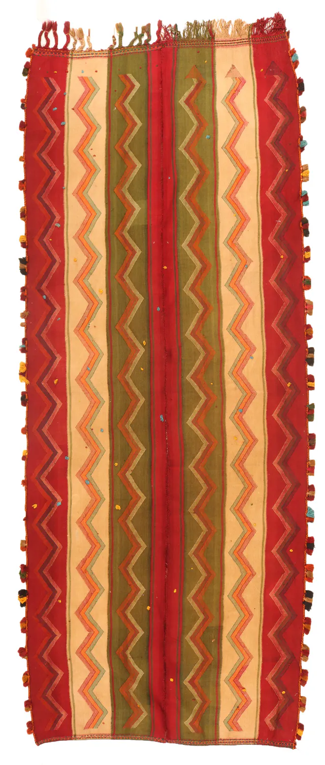 Kashgai Qashgai Jajim Kilim, 353 × 136 cm