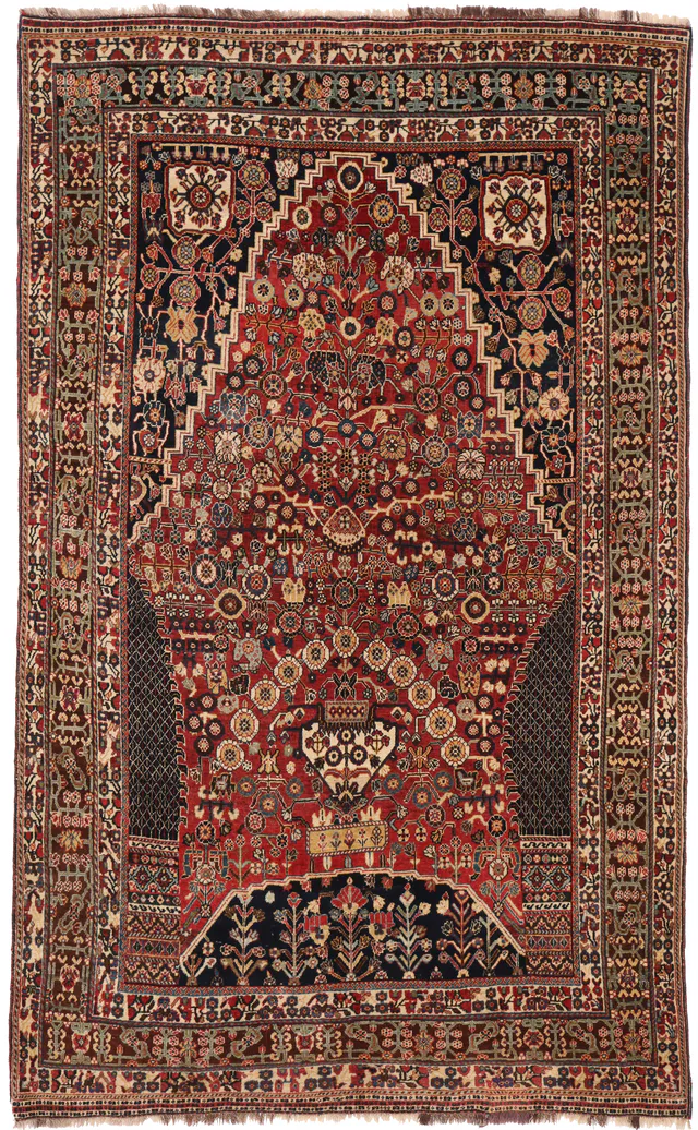 Antique Kashkouli Rug – circa 1930, 250 × 150 cm