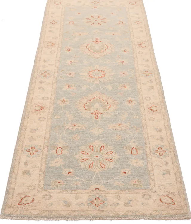 Garous / Ziegler Design Runner – Blue, 208 × 69 cm