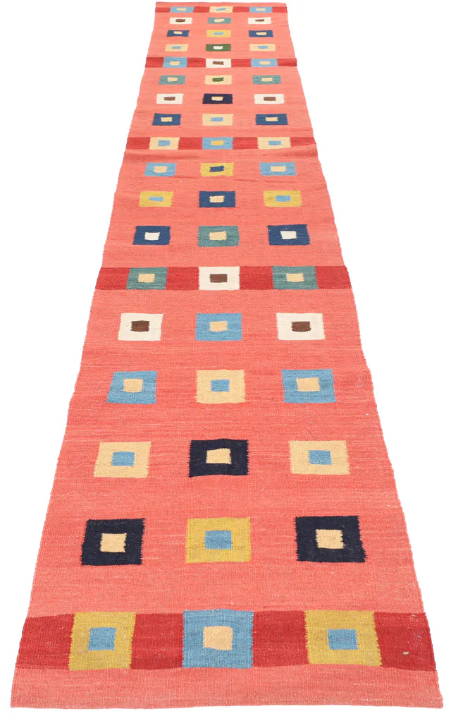 Kashgai/Qashgai Kilim Runner, 438 × 80 cm