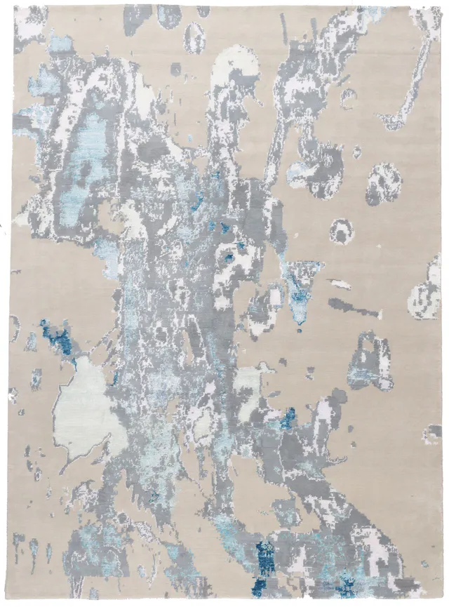 Modern part silk design 10 x 7'4, 307 × 227 cm