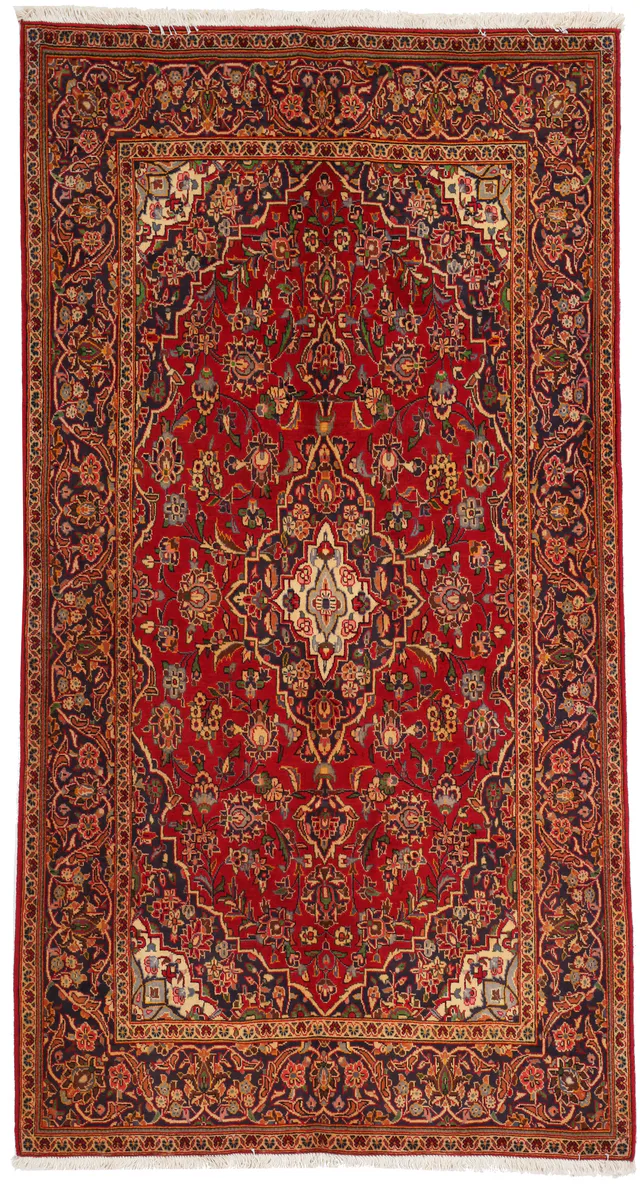 Persian Keshan Kashan rug, 243 × 135 cm