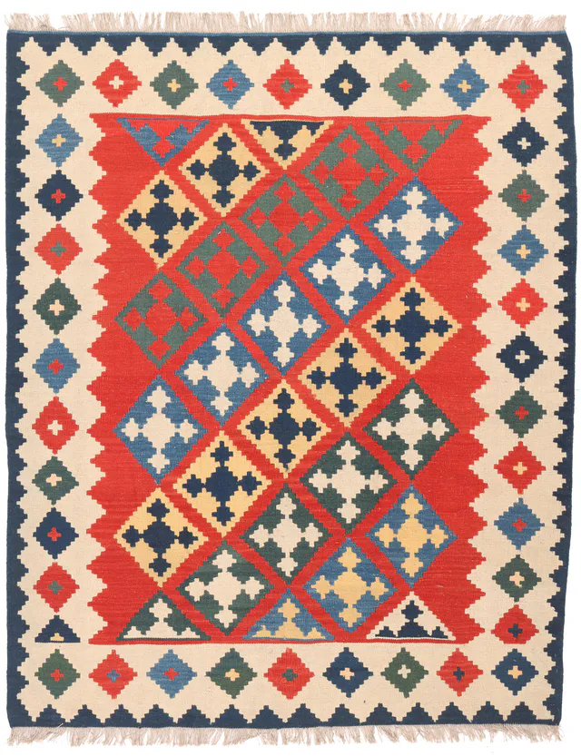 Kashgai or Qashkai Kilim, 192 × 156 cm