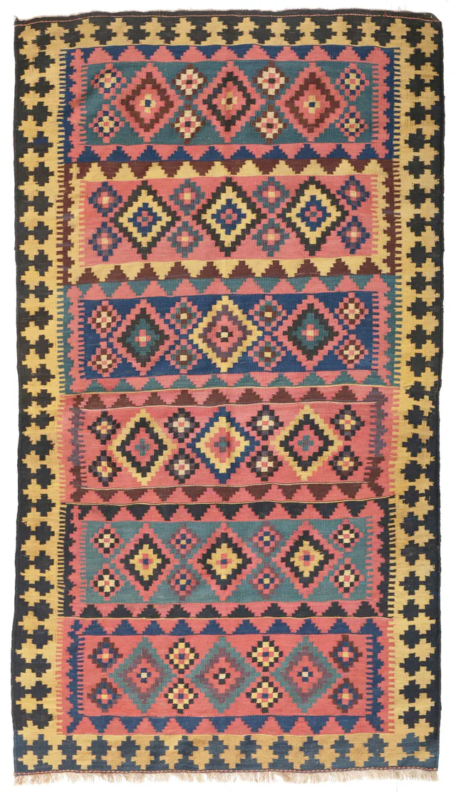 Kashgai Qashgai kurdi Kilim, 265 × 146 cm