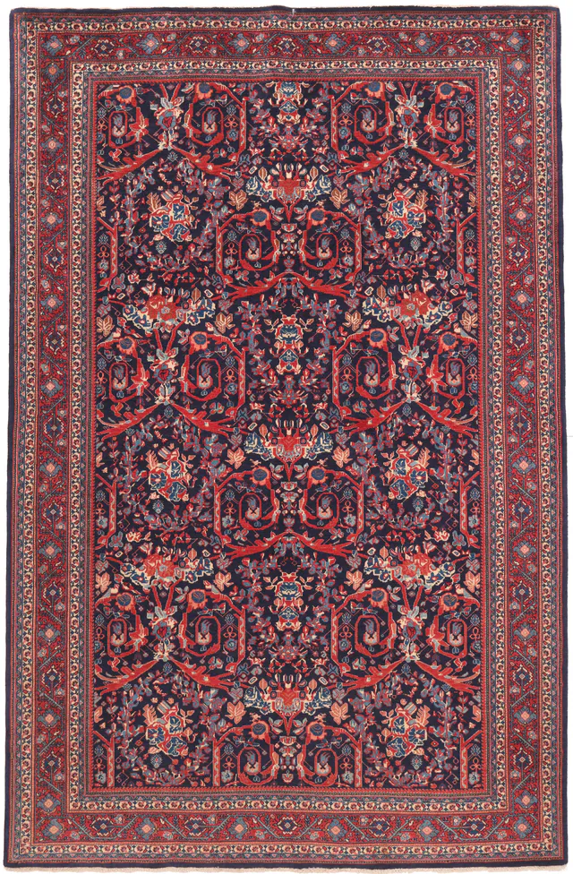 Antique Pair Saruk / Sarouk Rug – circa 1930, 203 × 132 cm