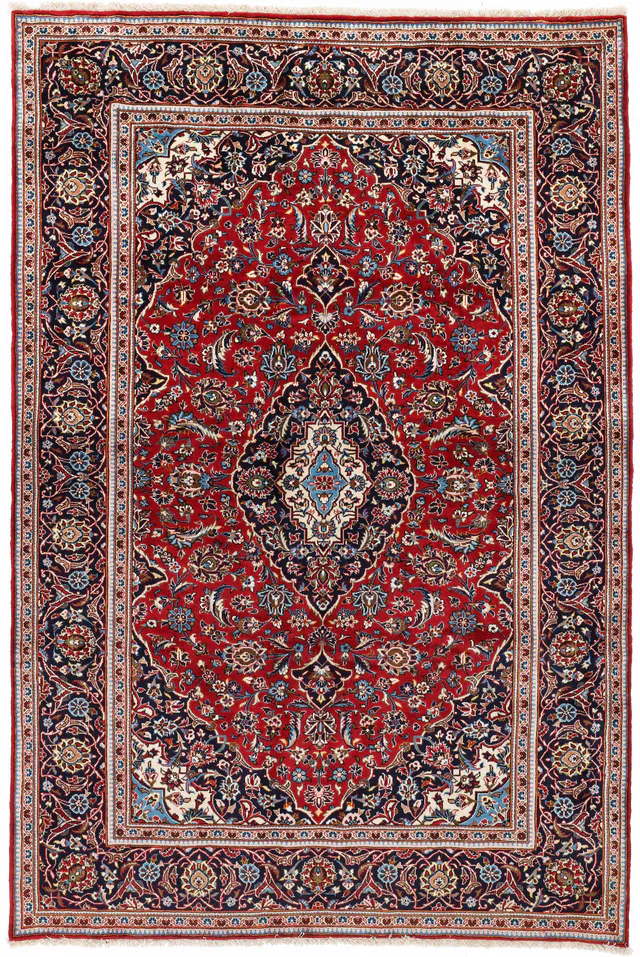Persian Keshan/Kashan Design Rug – 10 x 6'7, 307 × 205 cm