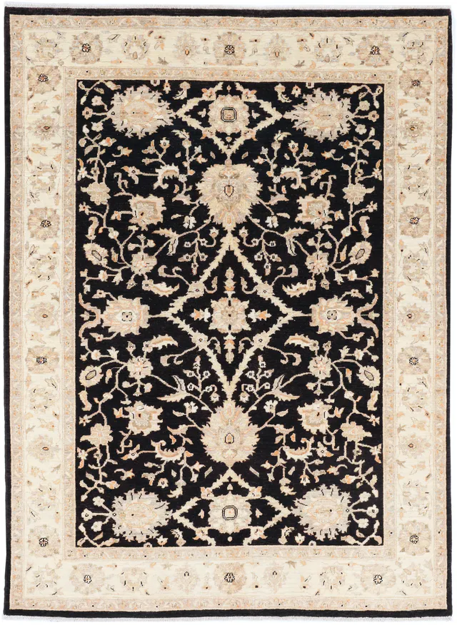 Garous / Ziegler design Rug – Black Medium, 229 × 171 cm