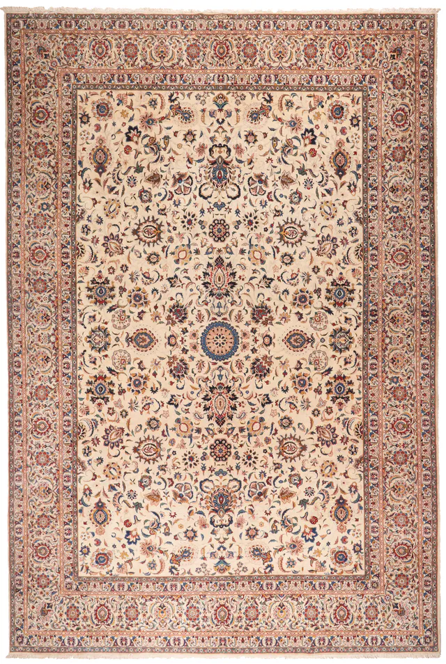 Persian Kashan / Keshan rug – Signed Isfahanian, 469 × 319 cm