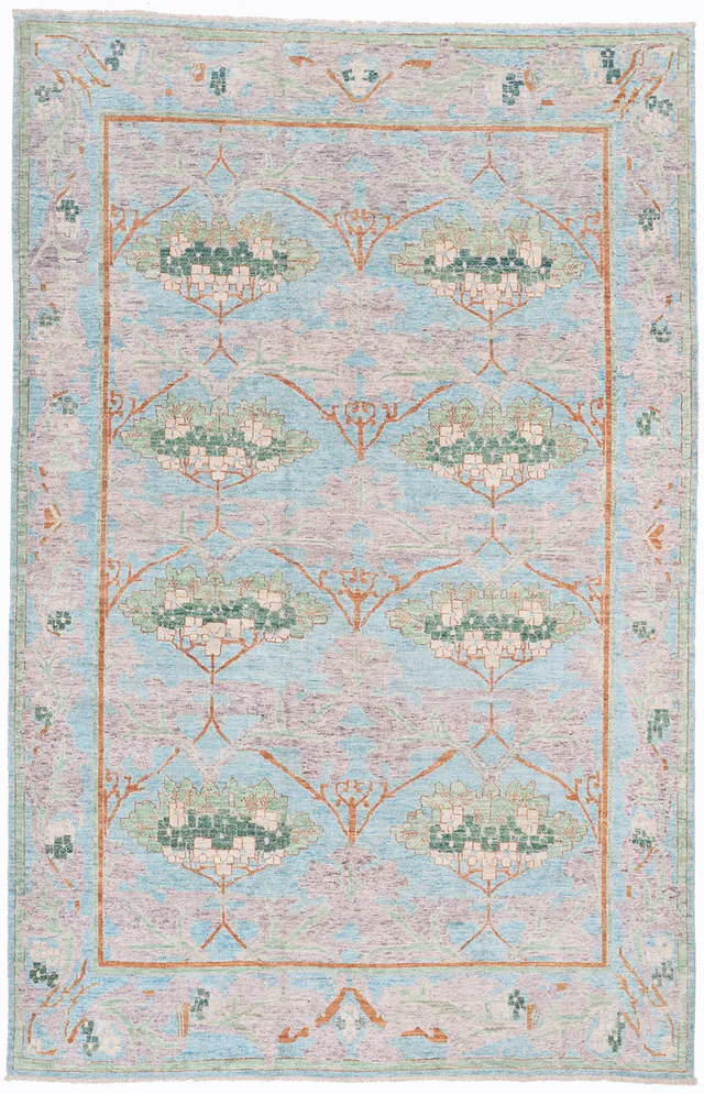 Arts & Crafts in Blue & Mix, 307 × 196 cm