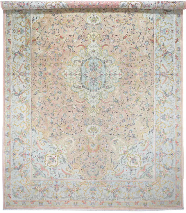 Persian Tabriz 60 Raj with Silk Highlights, 595 × 400 cm
