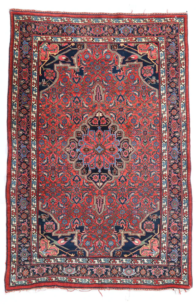 Antique Bidjar/Bijar Rug – 7 x 4'2, 215 × 131 cm