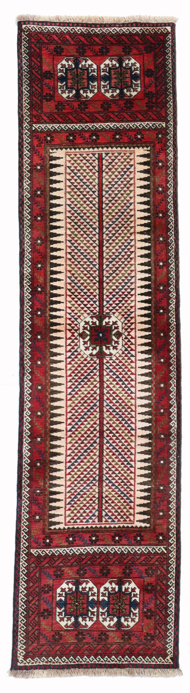 Persian Kurdi Gouchan Runner, 280 × 66 cm