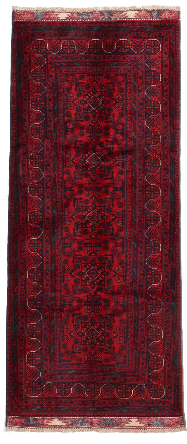 Khal Mohammad Afghan Runner, 214 × 91 cm