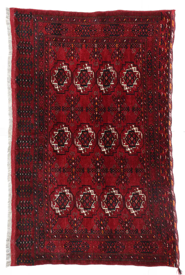 Handknotted Afghan Part Silk Rug, 173 × 113 cm