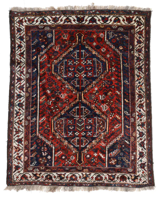 Persian Nomadic Shiraz Rug, 194 × 157 cm