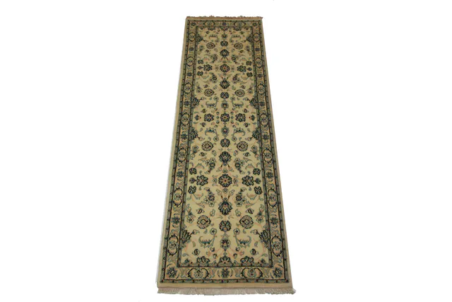 PERSIAN NAIN RUG WITH SILK HIGHLIGHTS, 200 × 60 cm