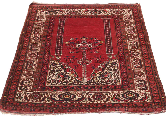 Antique Afghan rug, 140 × 100 cm