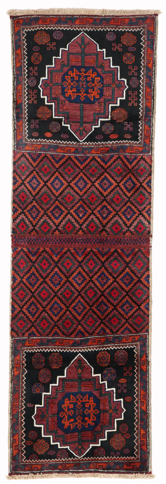Persian Afshar Red Runner, 260 × 80 cm