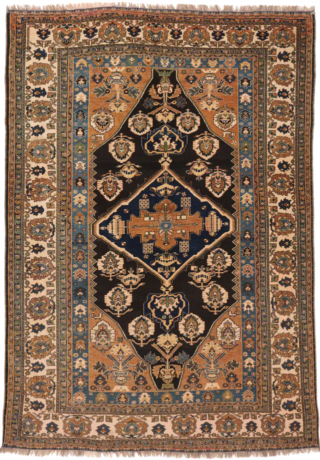 Antique Bilverdi Rug – circa 1920, 210 × 145 cm