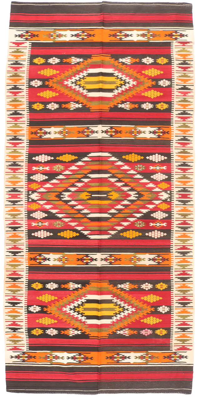 Anatolian Mout Kilim, 350 × 168 cm