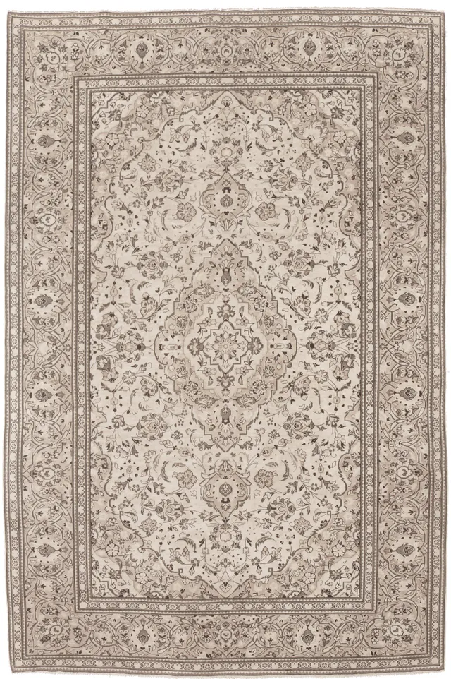 Vintage Overdyed Kashan / Keshan Rug, 298 × 194 cm