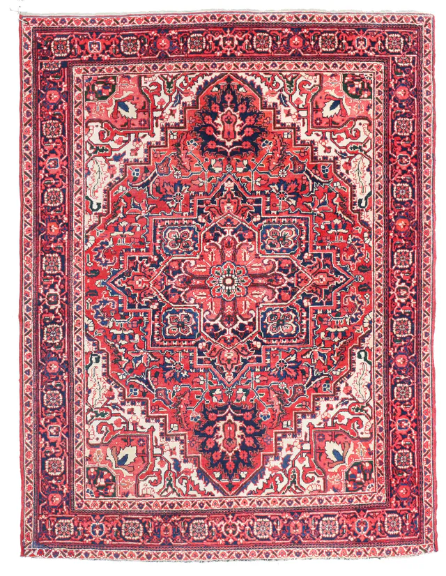 Antique Heriz Rug – circa 1920, 190 × 147 cm
