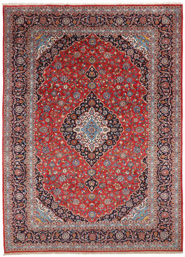 Fine Kork Kashan / Keshan Rug, 408 × 300 cm