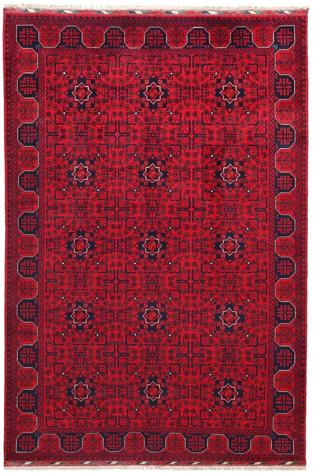 Khal Mohammad Afghan rug, 252 × 172 cm