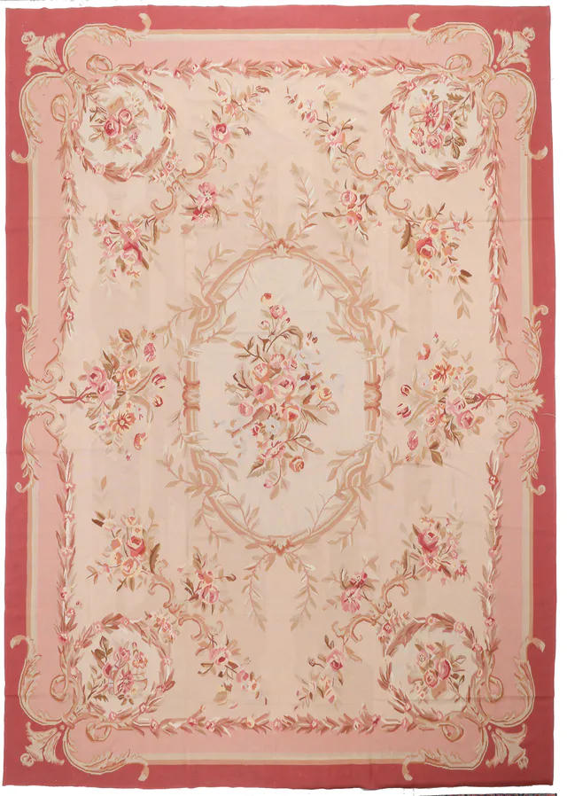 Aubusson Design Rug – 14'5 X 9'4, 442 × 287 cm