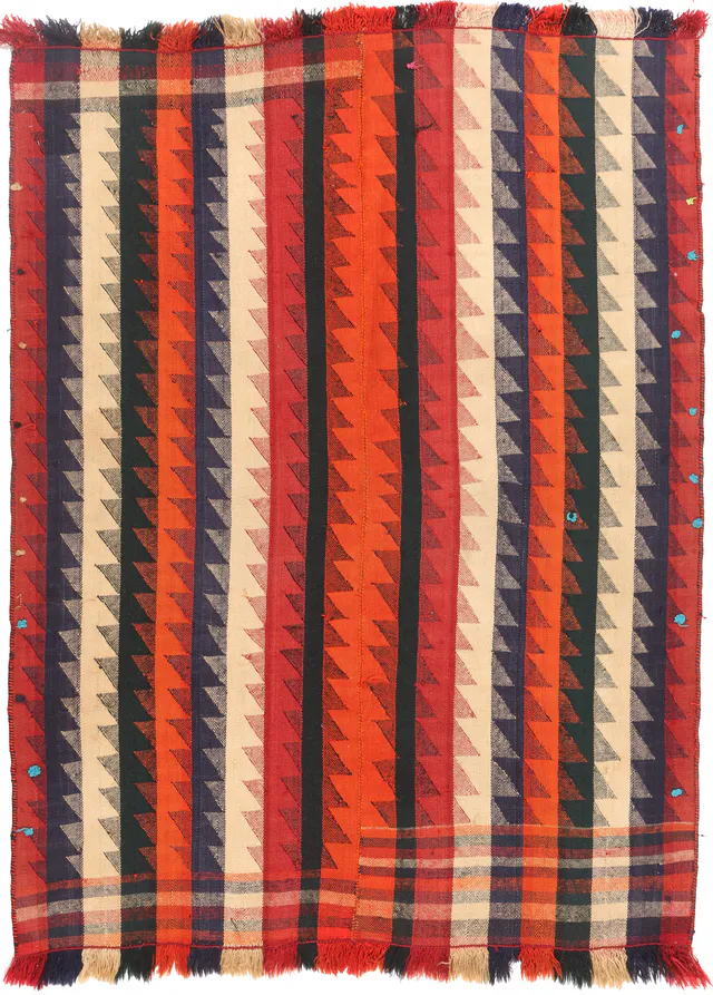 Kashgai Qashgai/Shirvan Design Kilim, 190 × 140 cm