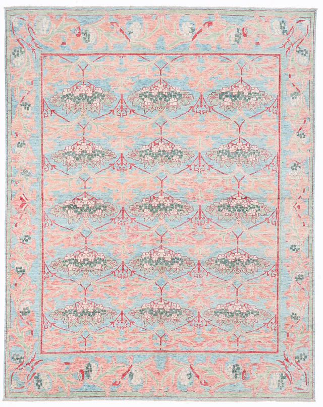 Arts & Crafts in Blue & Mix, 301 × 238 cm