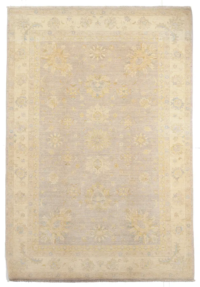 Garous Ziegler design rug – Beige and Grey in, 245 × 166 cm