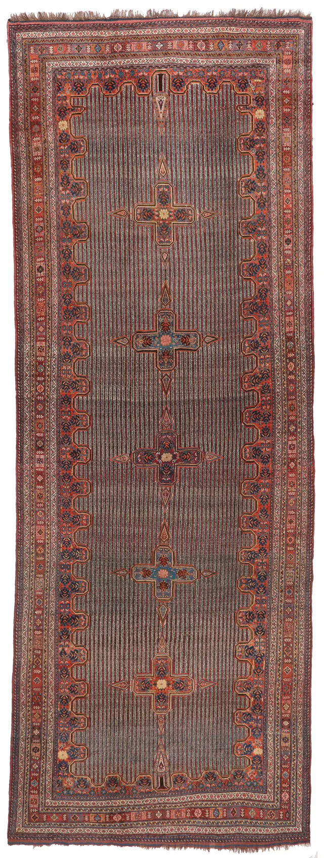 Antique Kashgai Qashgai Kelle – circa 1910 runner, 578 × 210 cm