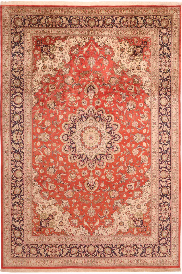 Fine Qum Silk, 355 × 250 cm