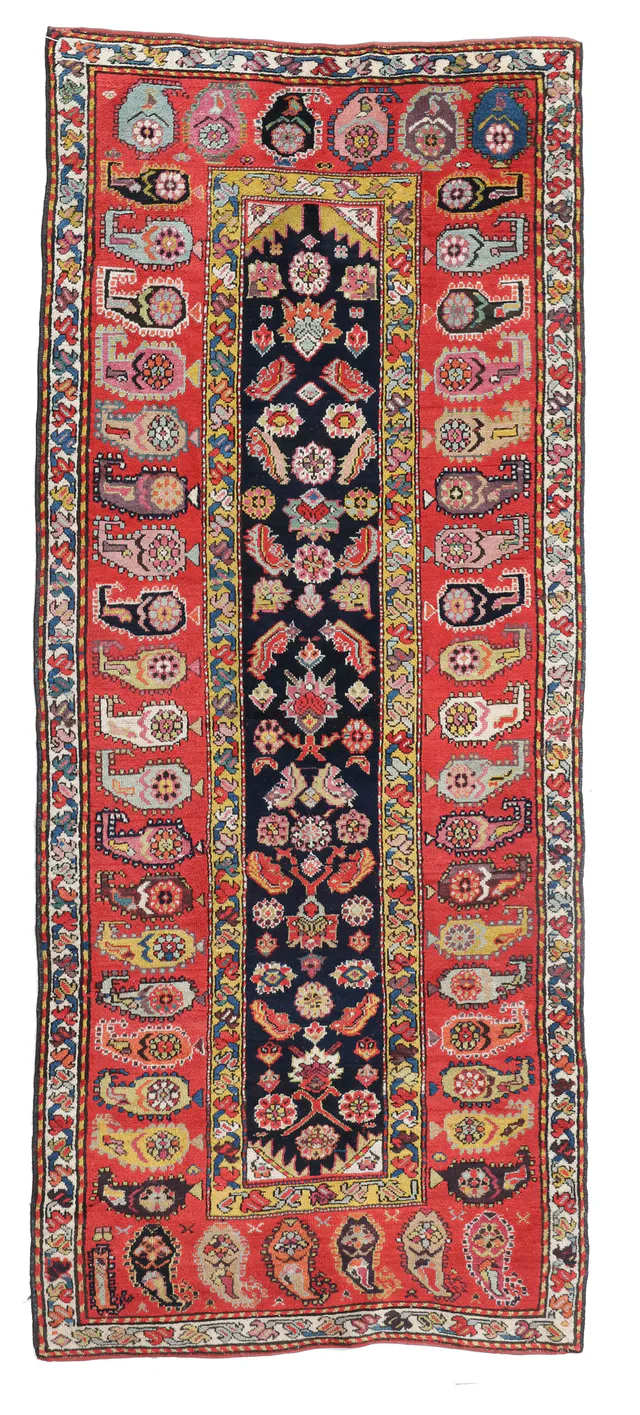 Antique Caucasian Runner, 282 × 110 cm