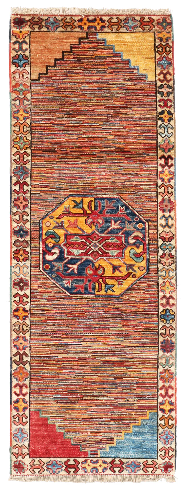 Fine Shirvan Runner – Multicolor, 160 × 60 cm