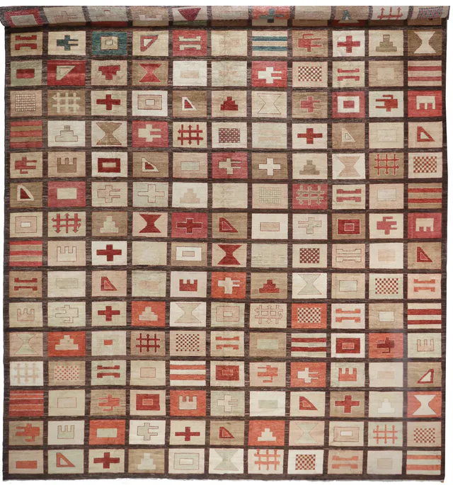 Extra Large Contemporary Modern Rug, 556 × 405 cm