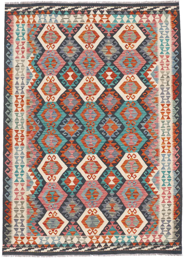 Shirvan Kilim rug, 244 × 175 cm