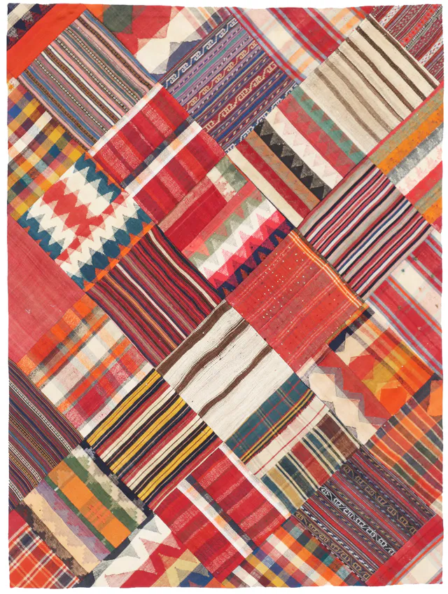 Persian Cheltekeh / Patchwork rug, 234 × 177 cm