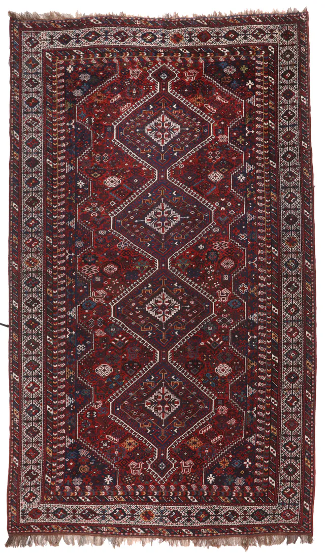 Antique Bownat / Kashgai Rug – circa 1930, 425 × 245 cm