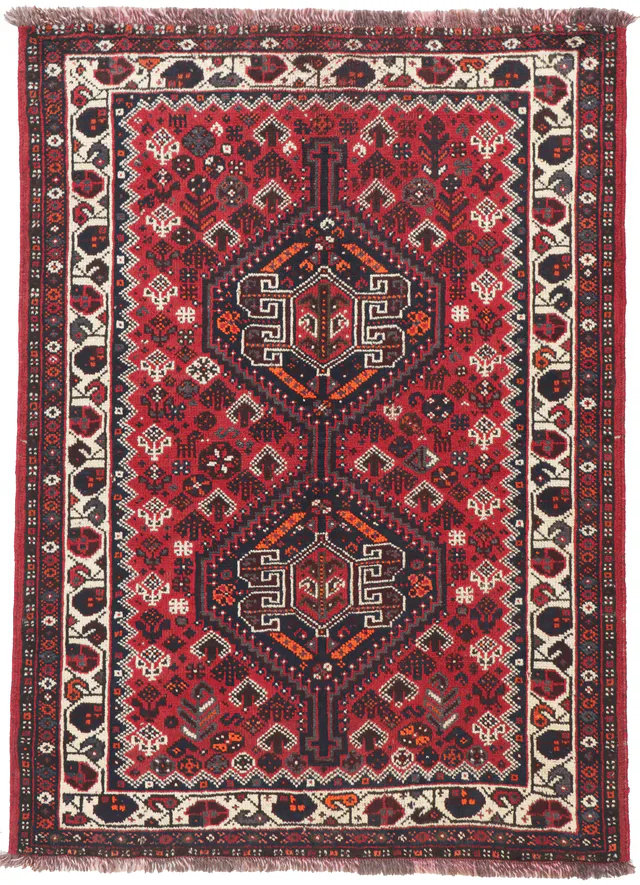 Persian nomadic Shiraz rug, 153 × 111 cm