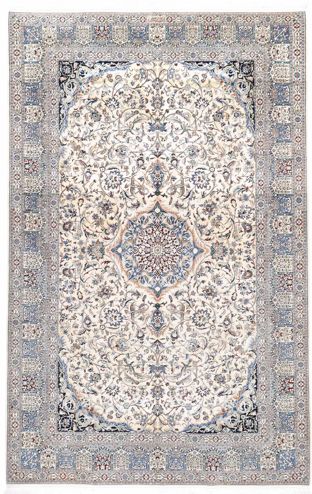 Persian Fine Nain 6 La Signed Habibian, 292 × 184 cm