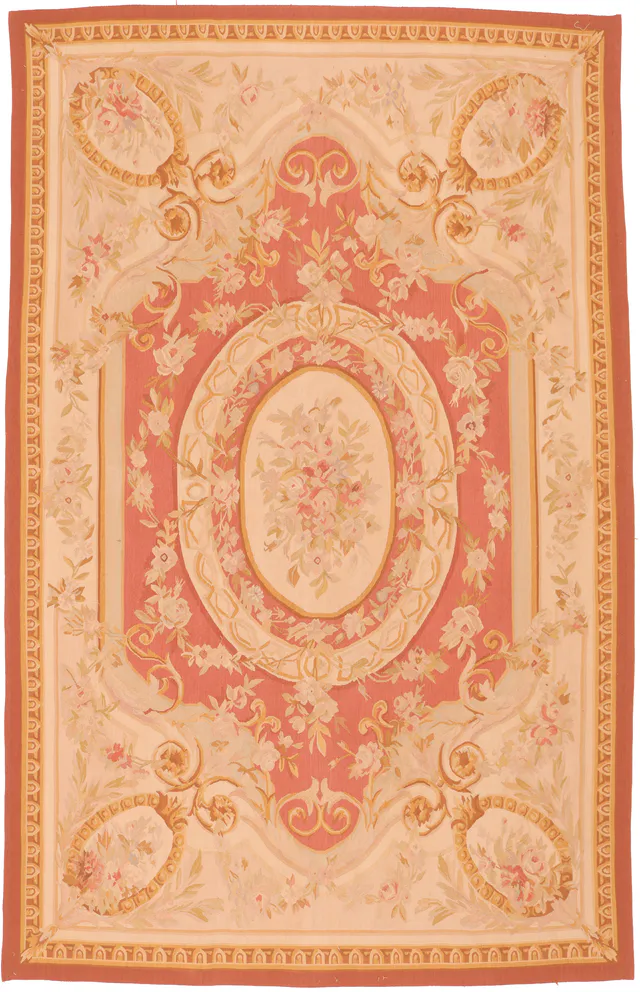 Pink Aubusson Rug, 421 × 295 cm