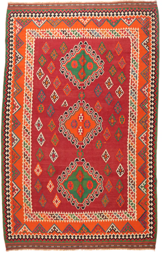 Kashgai or Qashkai Kilim, 297 × 187 cm