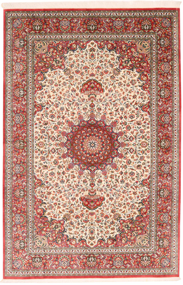 Persian Fine Qum Silk Rug, 238 × 157 cm