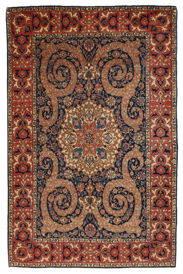 Antique Tabriz Fine Rug – circa 1940, 212 × 140 cm