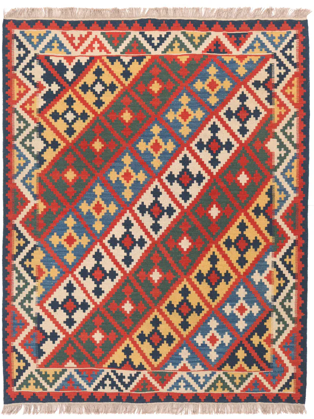 Kashgai or Qashkai Kilim, 195 × 155 cm