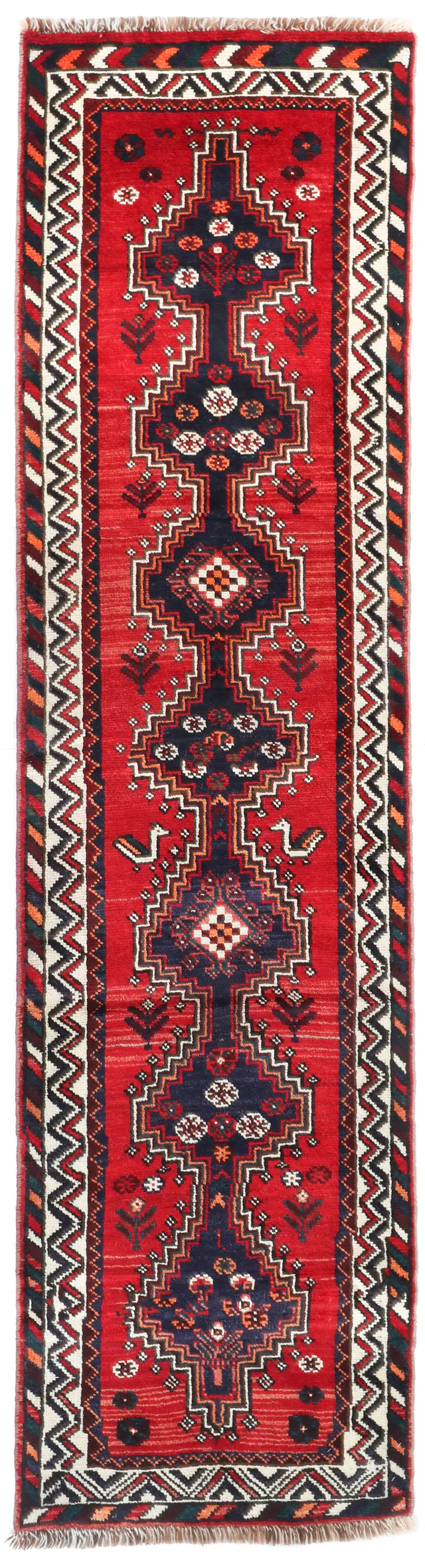 Persian Nomadic Shiraz Runner, 277 × 73 cm